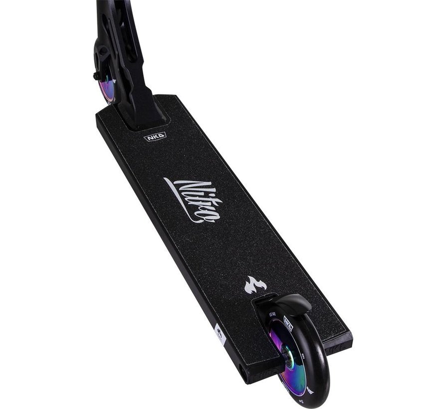 Patinete acrobático NKD Nitro, color arcoíris negro