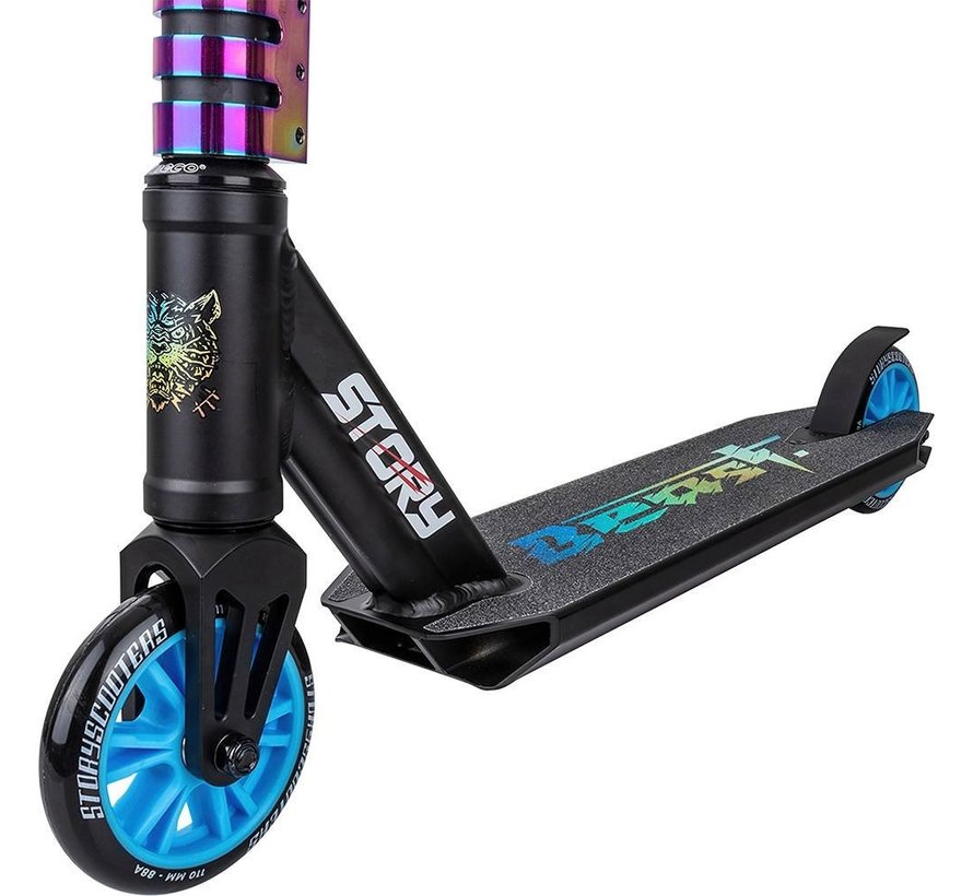 Story Beast Stunt Scooter Schwarz-Neo