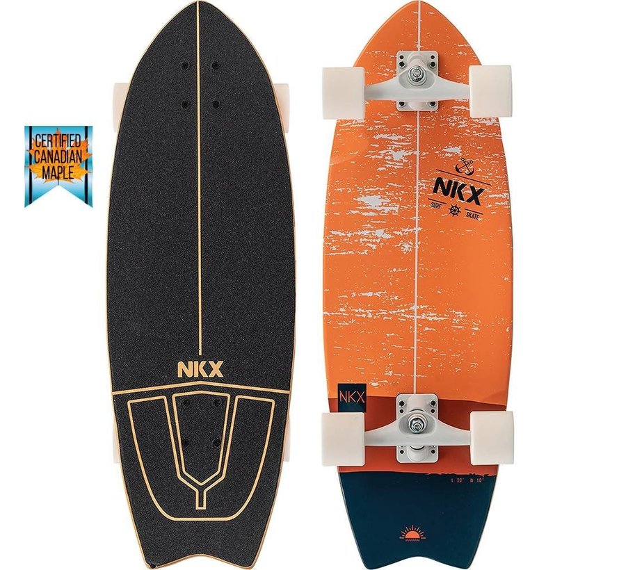 NKX Maverick 31" Deskorolka surfingowa Papaya