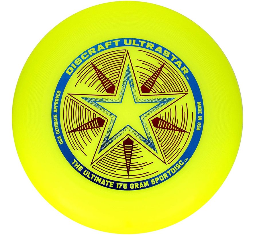 Discraft Frisbee Ultra étoile 175 jaune