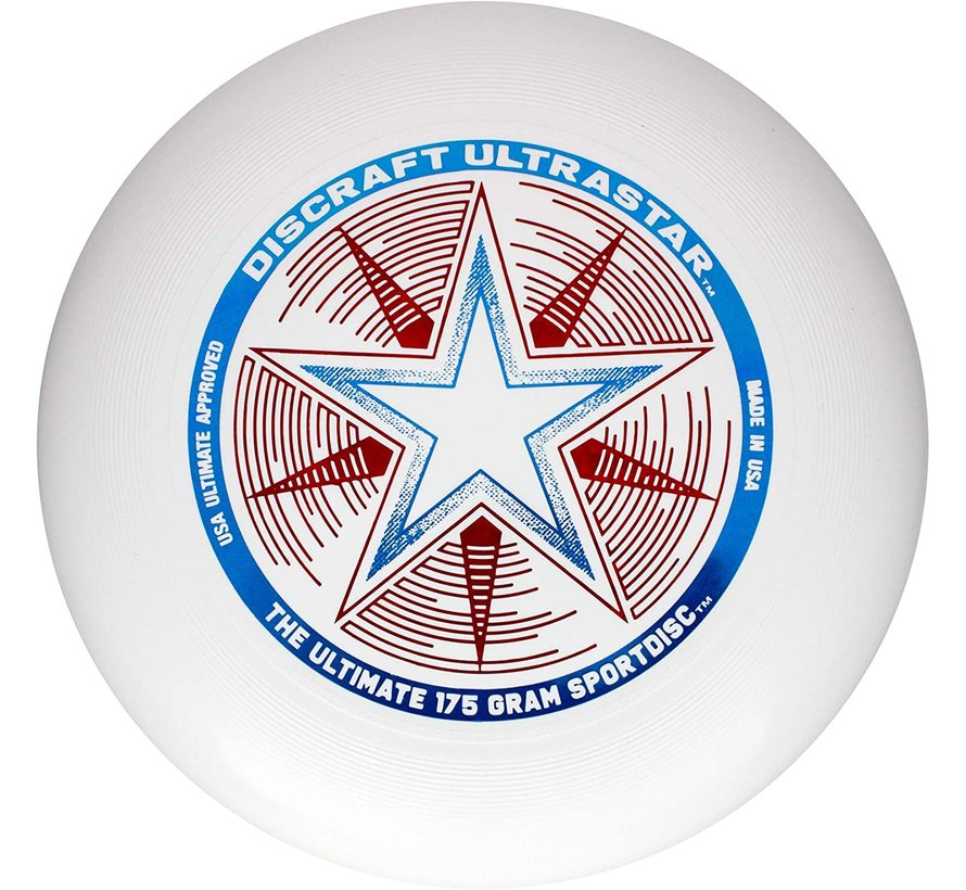 Discraft Frisbee Ultra estrella 175 blanco