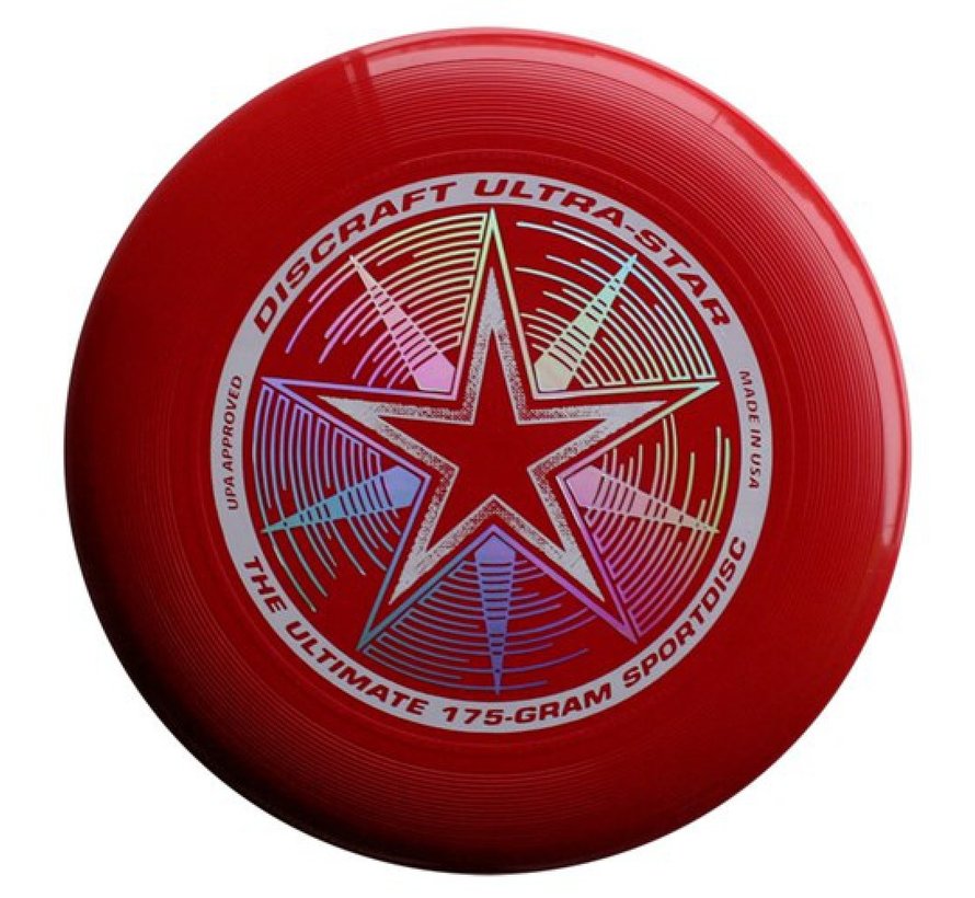 Discraft Frisbee Ultra estrella 175 rojo
