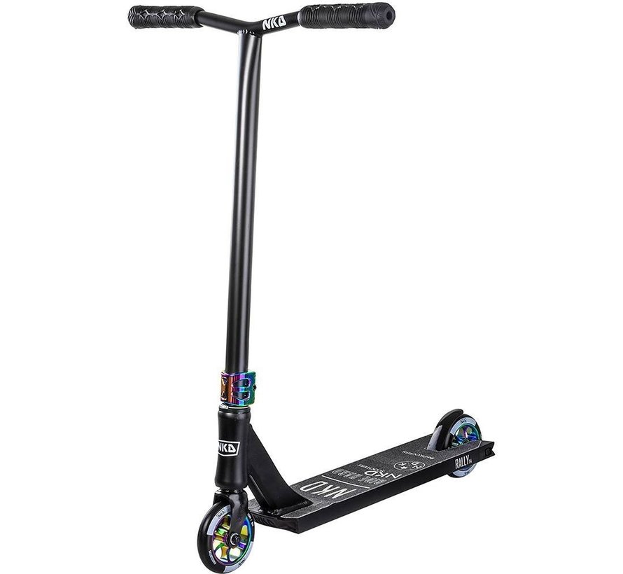 NKD Rally V4 stuntstep  Black-Rainbow 83cm
