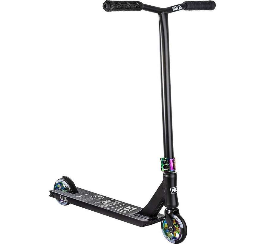 NKD Rally V4 stuntstep  Black-Rainbow 83cm
