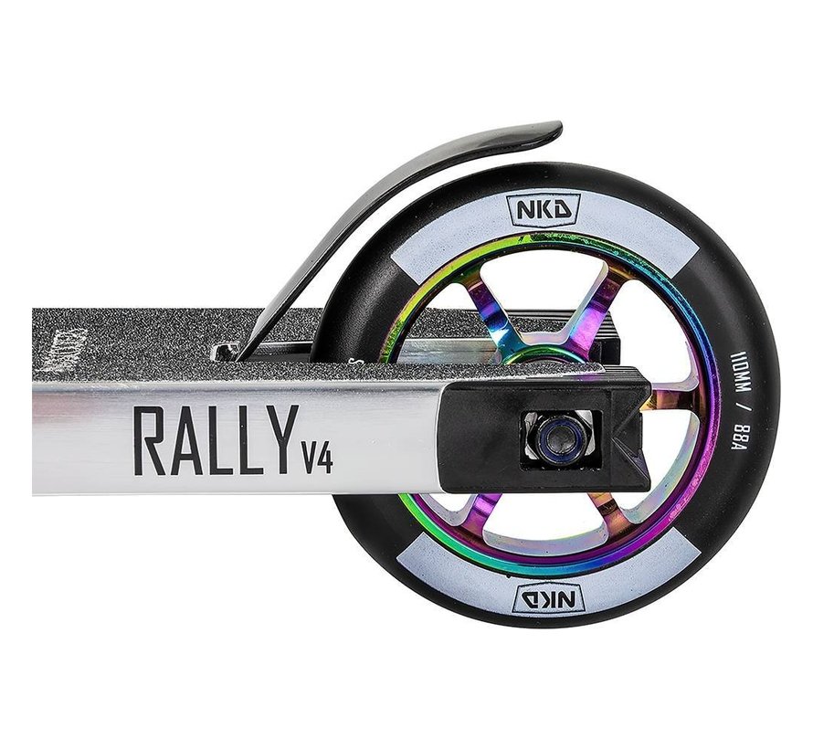 Monopattino acrobatico NKD Rally V4 Raw-Arcobaleno