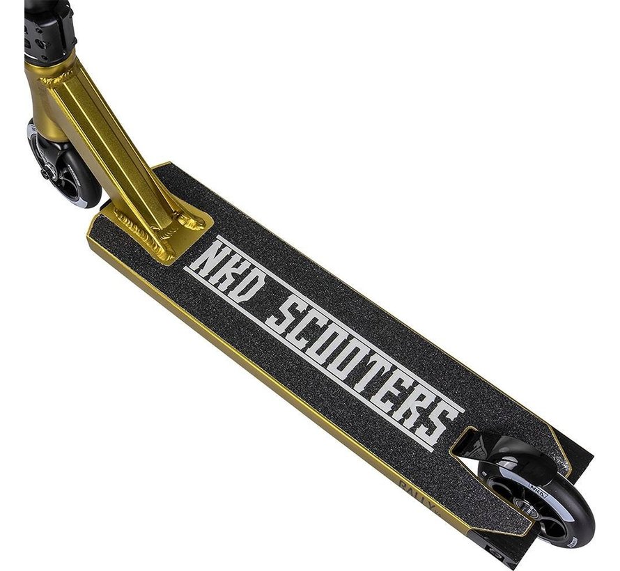 NKD Rally V4 stunt scooter Gold-Black-Triple