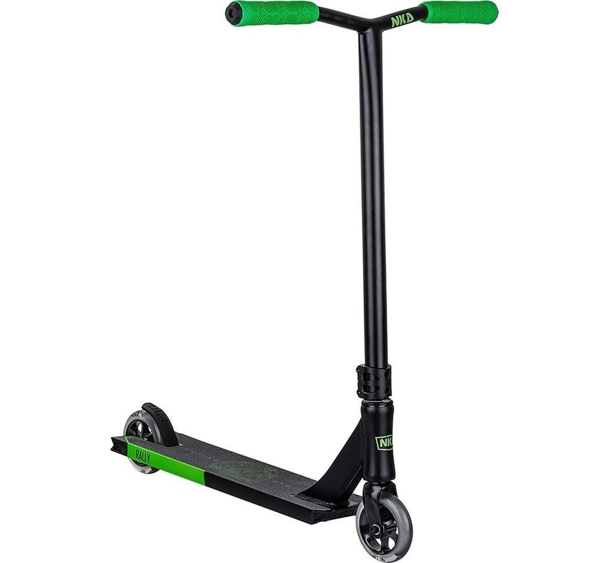 Patinete acrobático NKD Rally V4 Negro-Lima-Verde