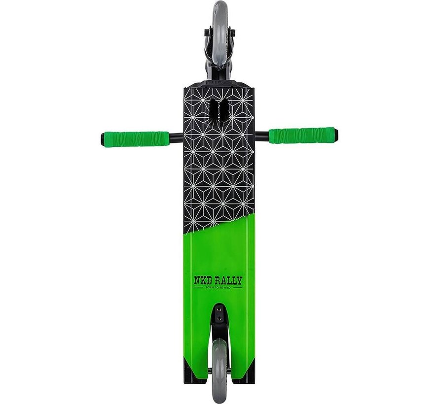 NKD Rally V4 Stunt Scooter Schwarz-Lime-Grün