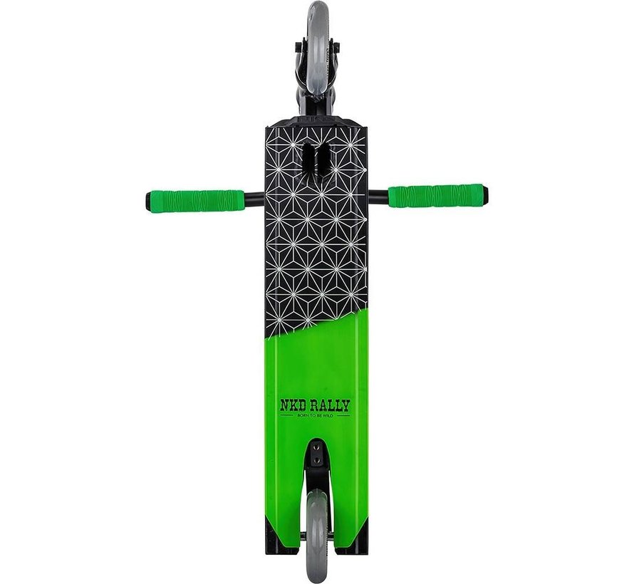 Patinete acrobático NKD Rally V4 Negro-Lima-Verde