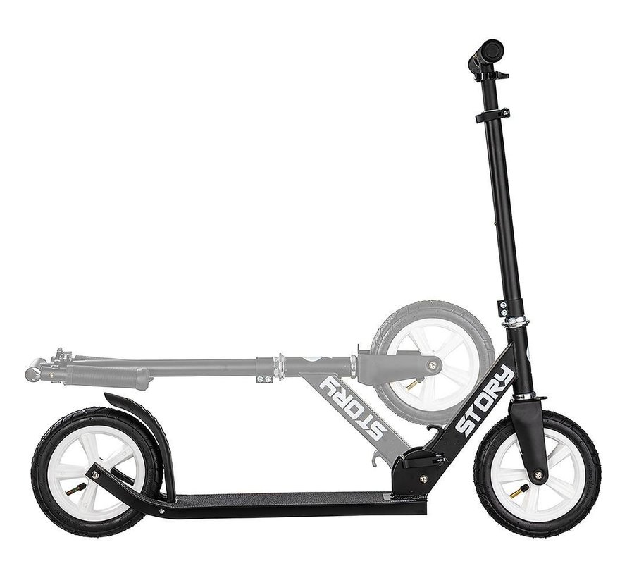 Story Civic Comfort scooter black with pneumatic tires