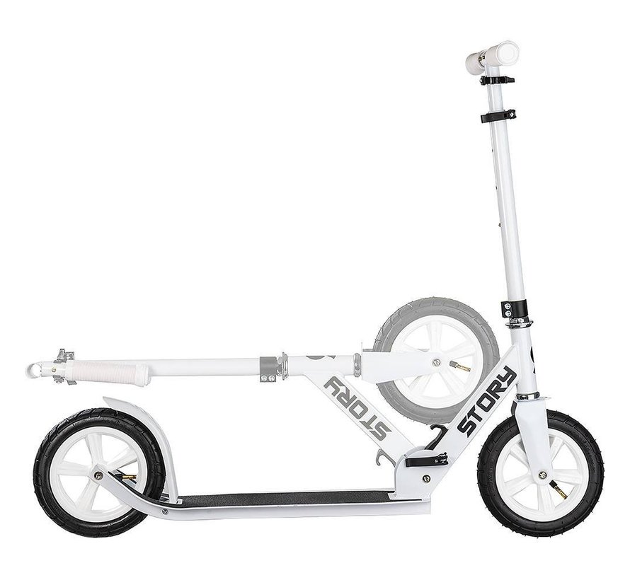 Story Civic Comfort scooter white with pneumatic tires