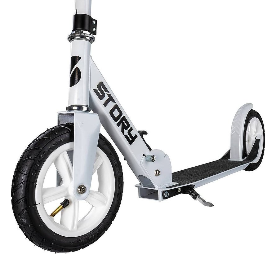 Story Civic Comfort scooter white with pneumatic tires