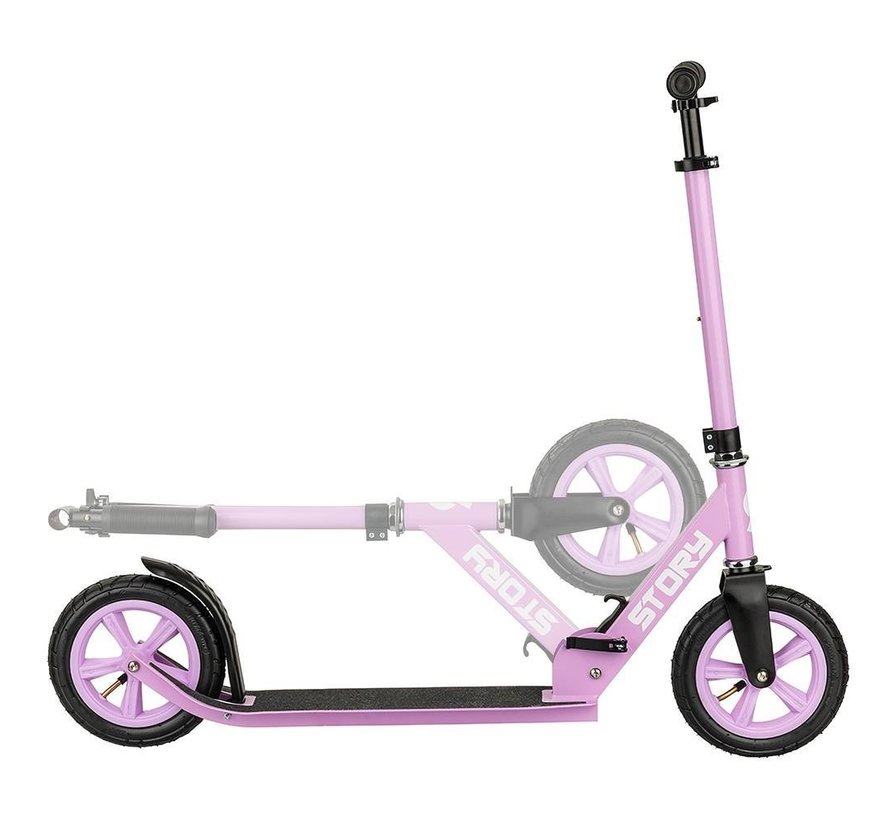 Story Civic Comfort scooter purple with pneumatic tires