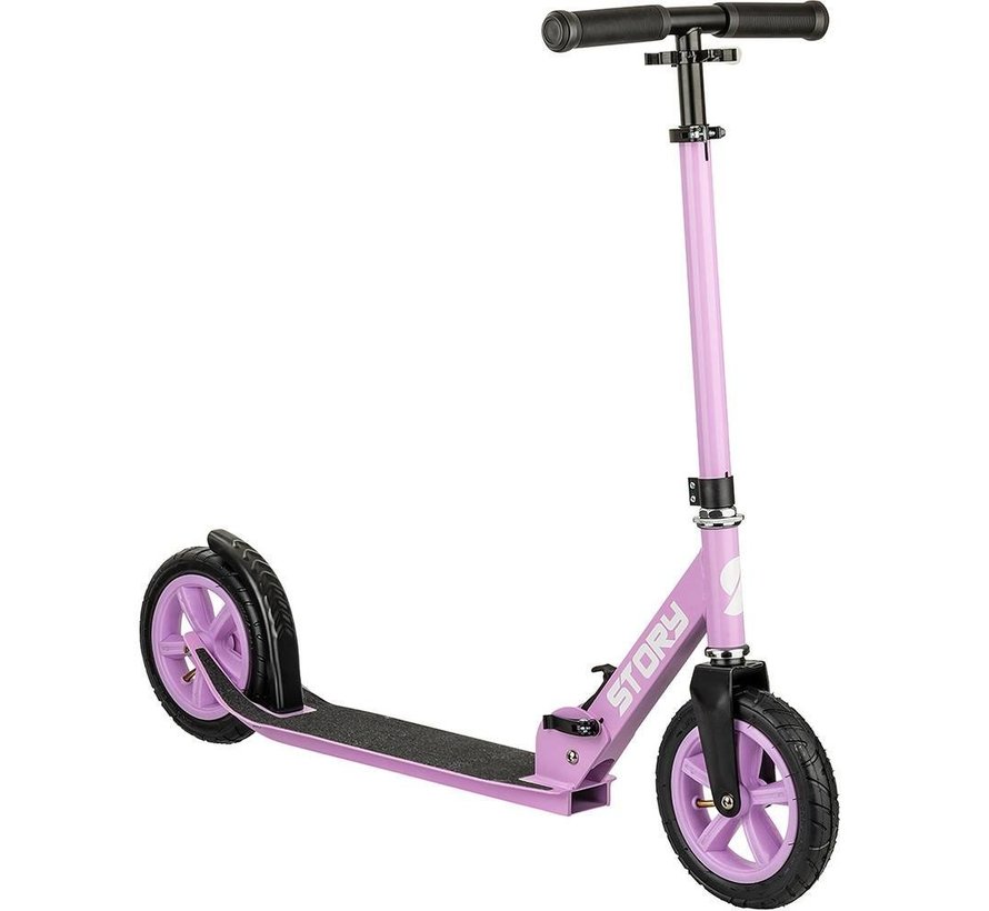 Story Civic Comfort scooter purple with pneumatic tires