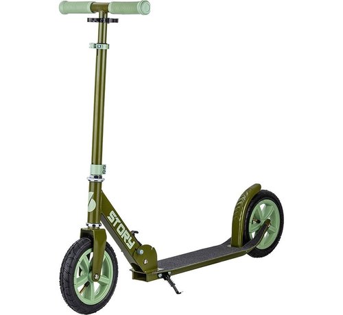 Story Scooter Civic Comfort Army Green avec pneumatiques