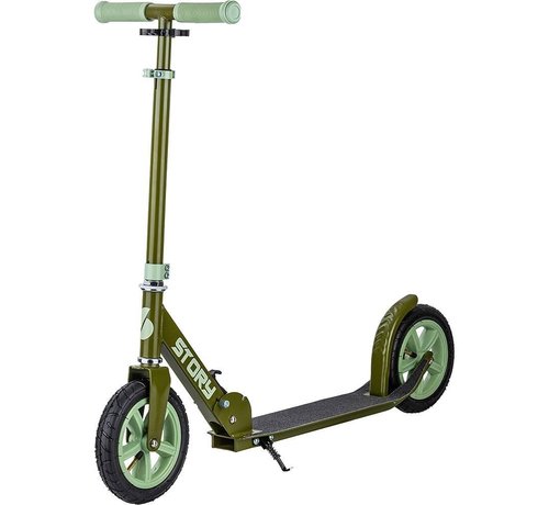 Story Story Civic Comfort Scooter Army Green mit Luftbereifung