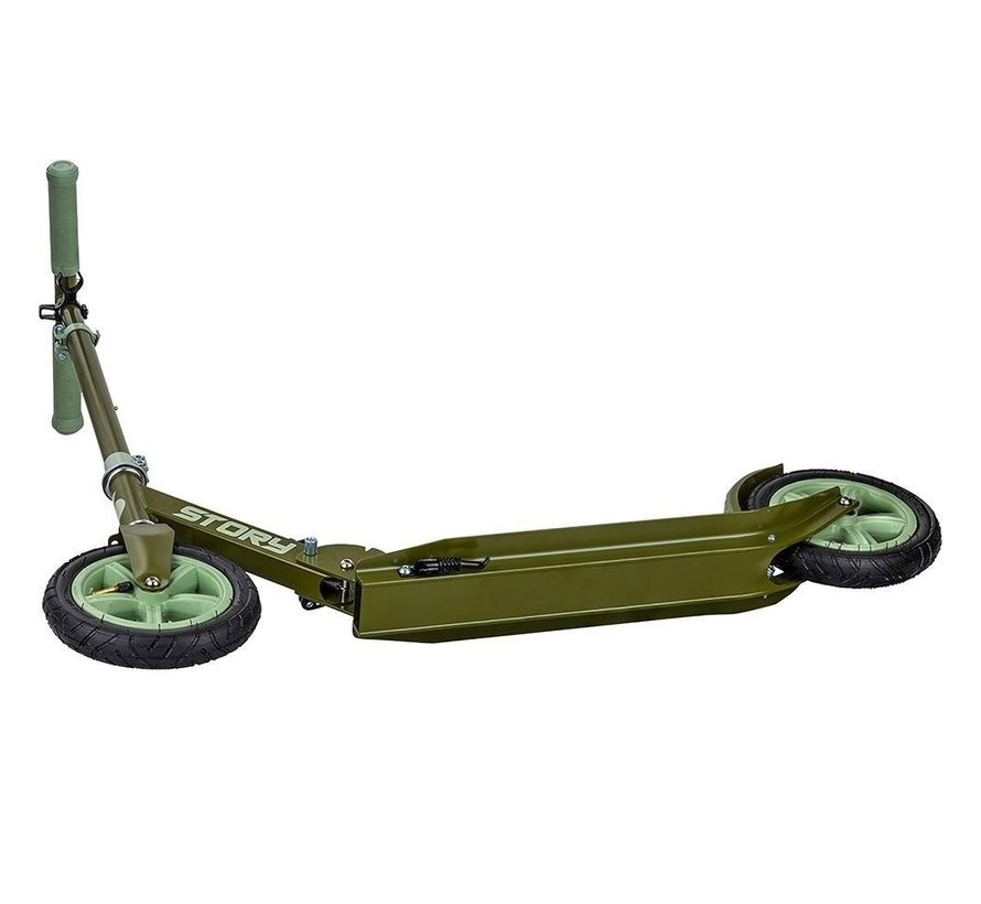Story Civic Comfort Scooter Army Green mit Luftbereifung