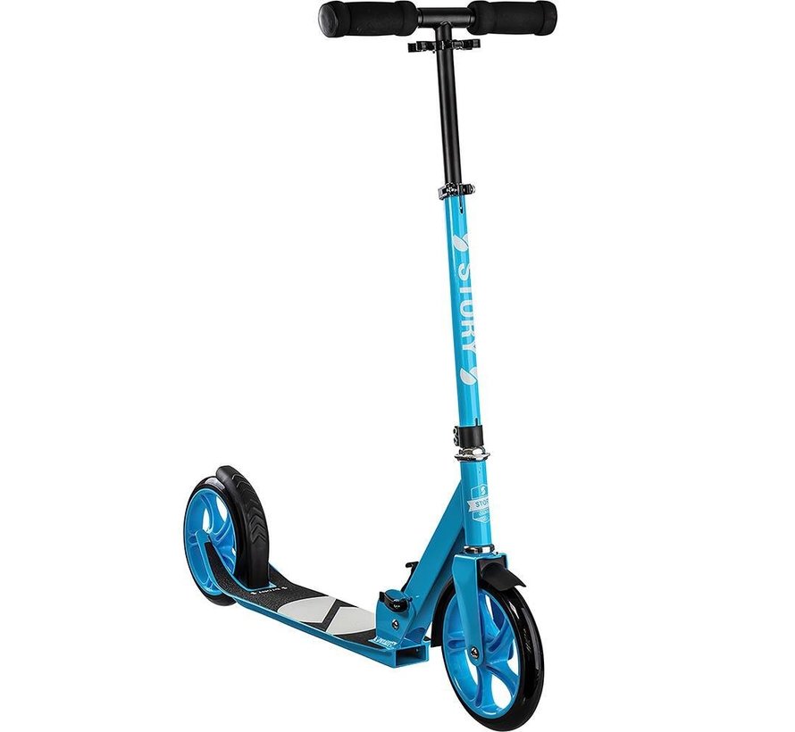 Story Urban Go Step Light Blue, der Klapproller für Kinder und Erwachsene