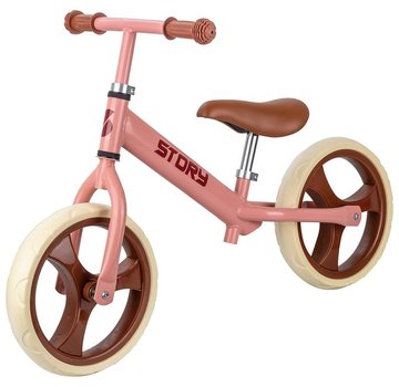 Story Bicicleta sin pedales Story Baby Racer de los años 70, color melocotón