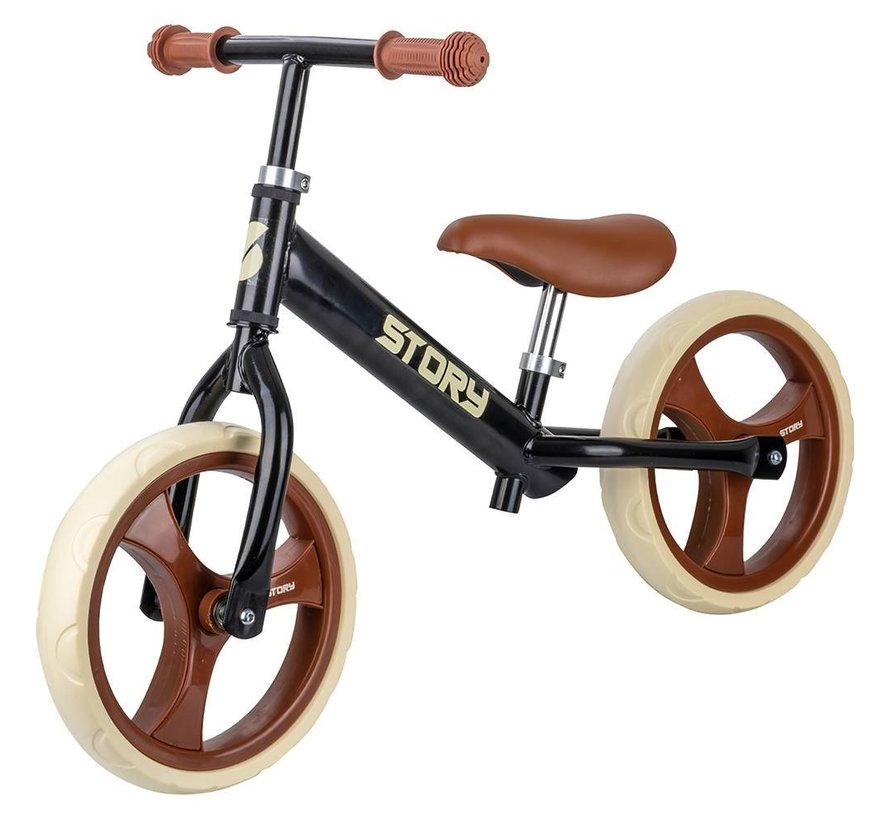 Story 70's Baby Racer Zwart, mooie stijlvolle loopfiets