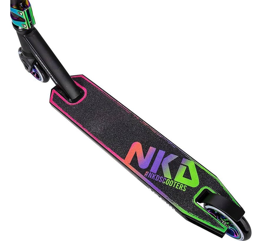 Monopattino acrobatico della squadra NKD Nero / Arcobaleno