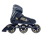 Fila Crossfit 100 tri-skates black gold with soft boots and 100mm wheels