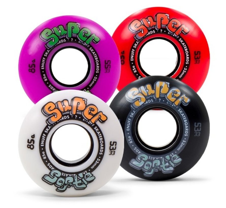 Enuff Super Soft Skateboard Rollen 4er Set