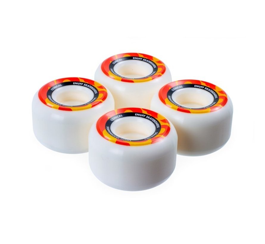 Enuff ruedas de skate cónicas 54mm juego de 4 piezas