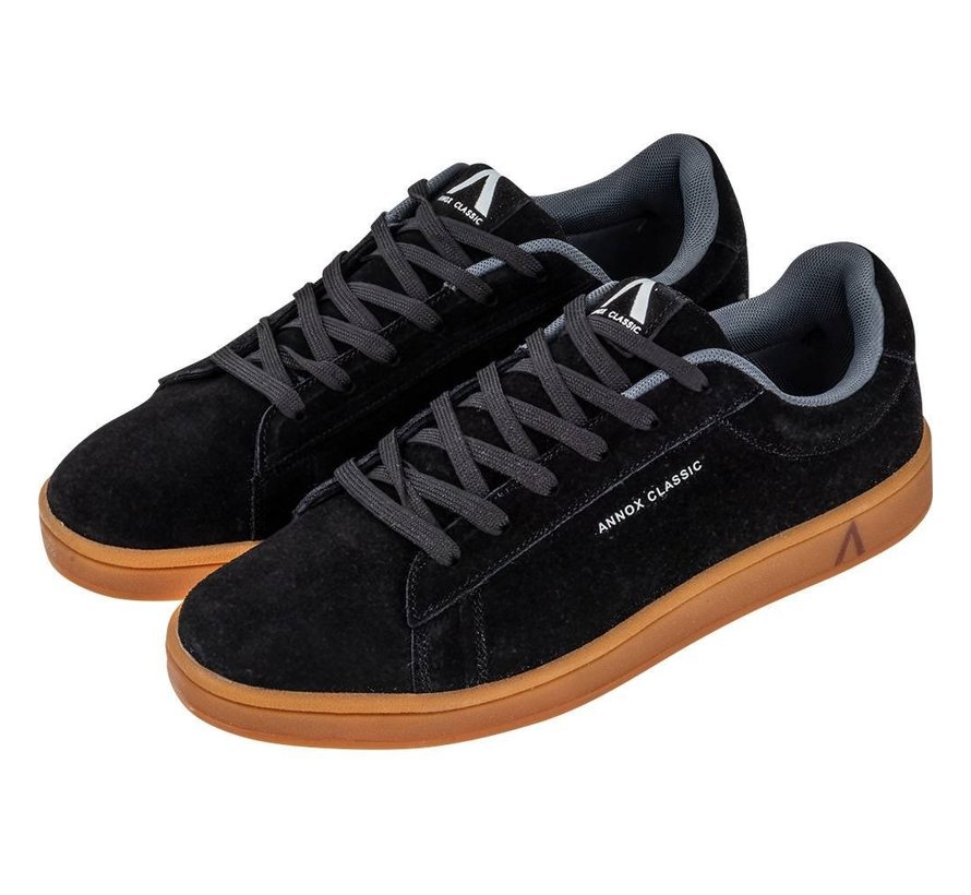 Annox Classic Skate Shoes Black with rubber sole