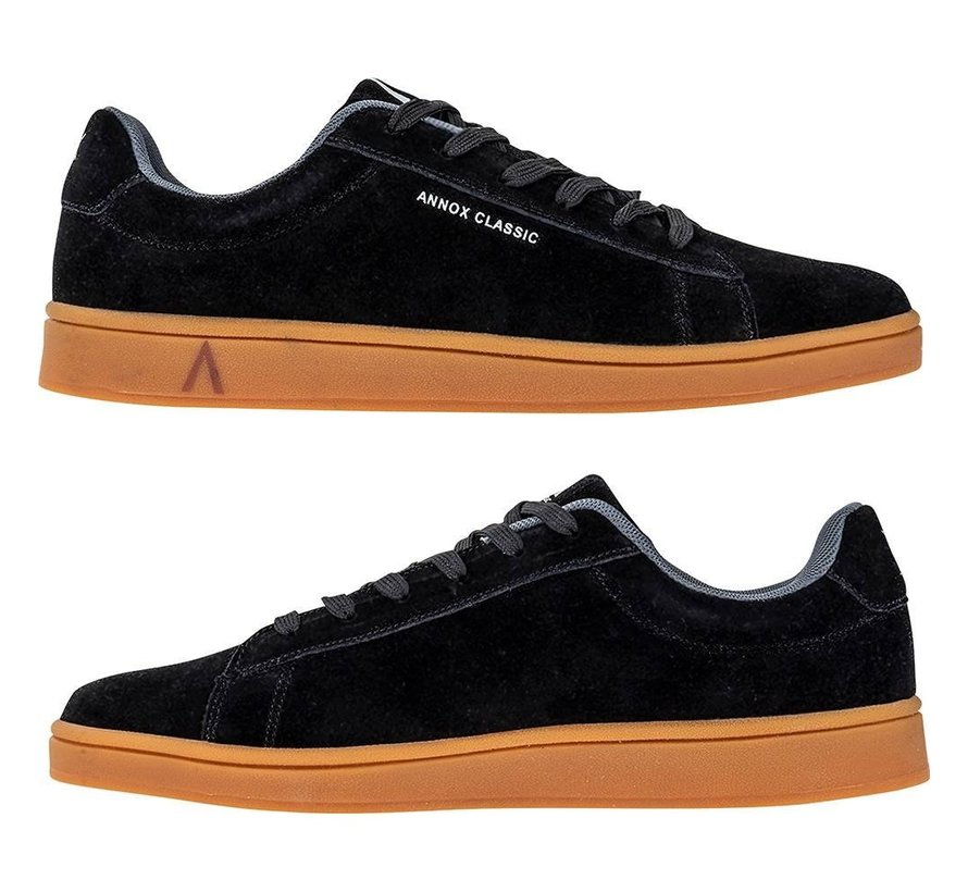 Annox Classic Skate Shoes Noir avec semelle en caoutchouc