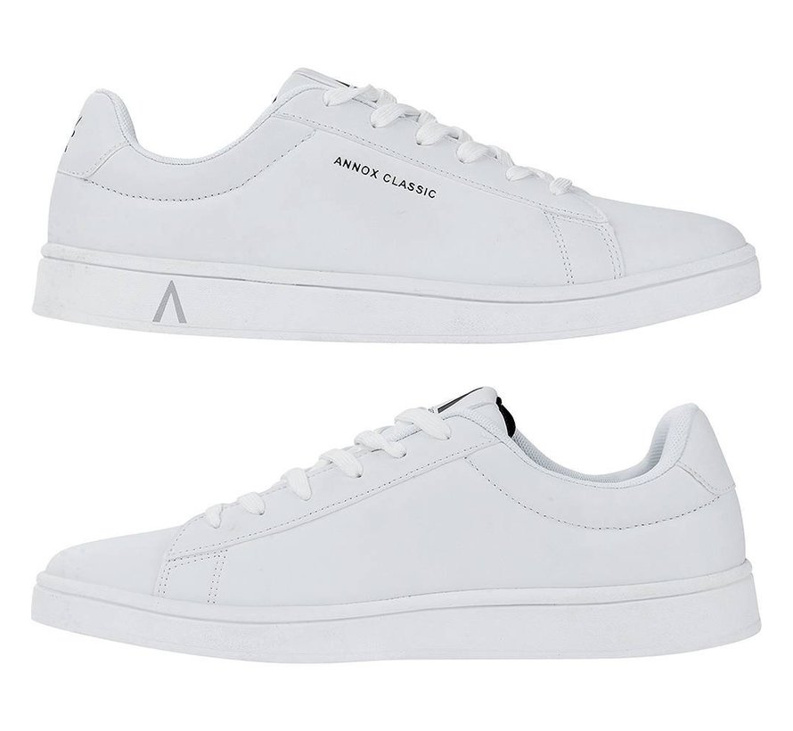 Annox Classic Skate Shoes Blanc avec semelle en caoutchouc