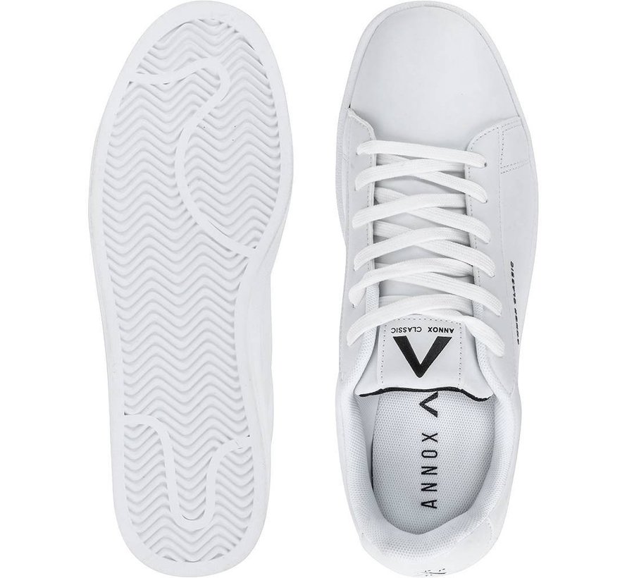 Annox Classic Skate Shoes White with rubber sole