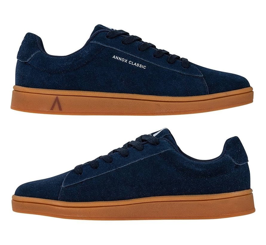 Annox Classic Skate Shoes Navy avec semelle en caoutchouc