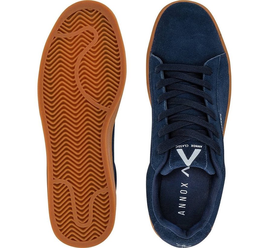 Annox Classic Skate Shoes Navy with rubber sole