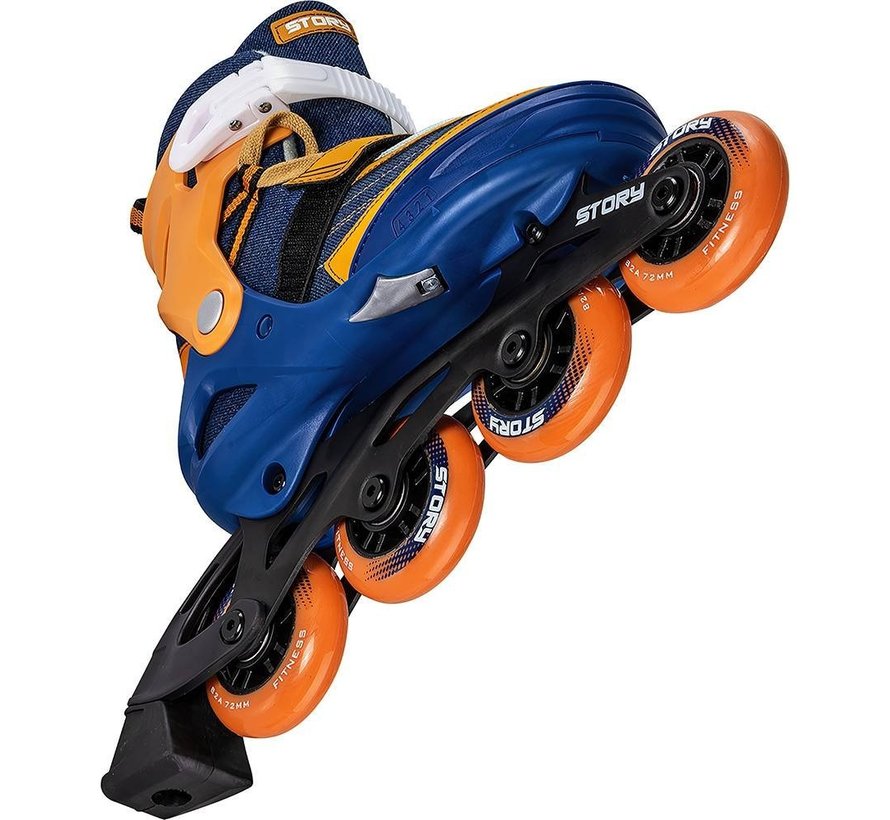 Story ThunderAdjustable Inline Skate Bleu Orange