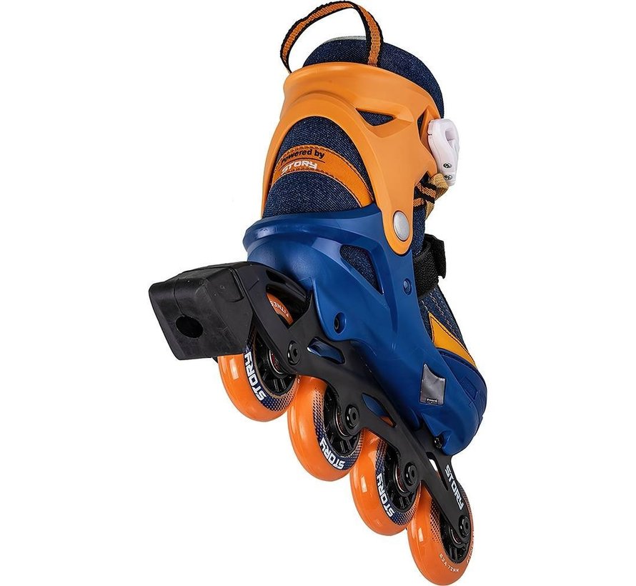 Story ThunderAdjustable Inline Skate Bleu Orange