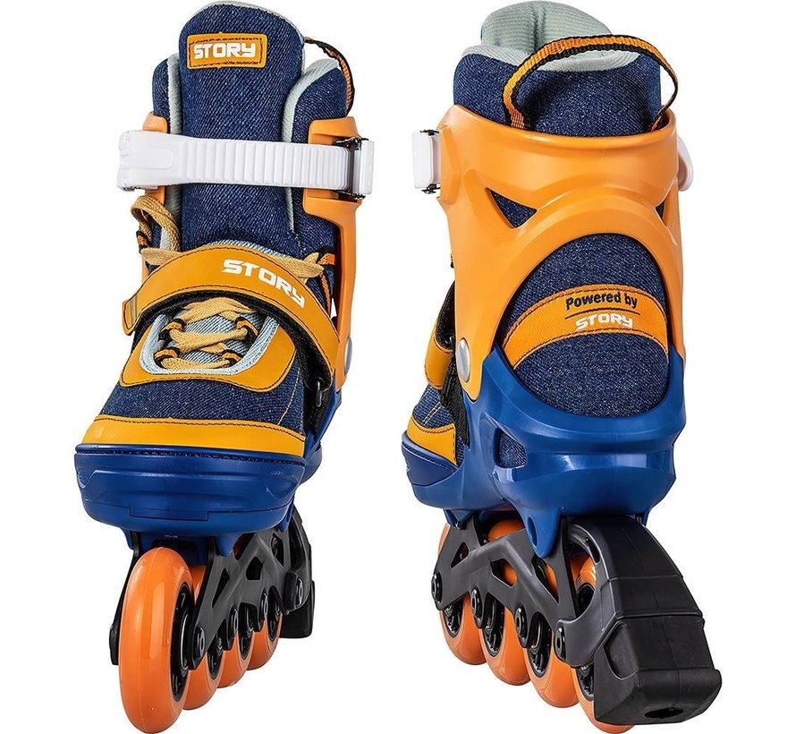 Story ThunderAdjustable Inline Skate Bleu Orange