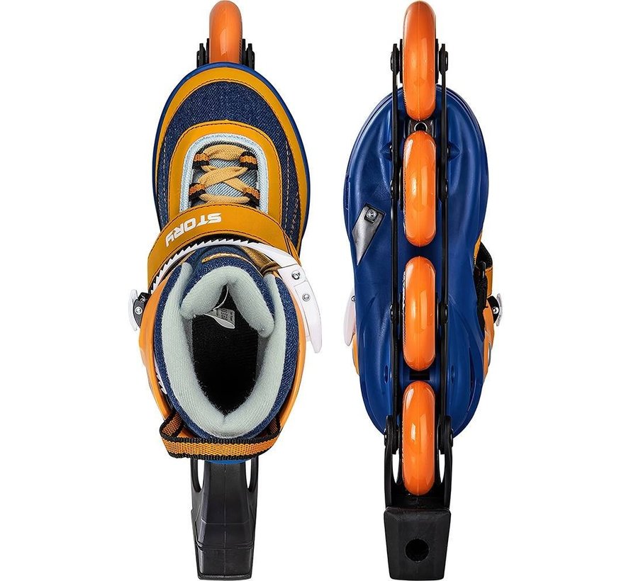 Story ThunderAdjustable Inline Skate Bleu Orange