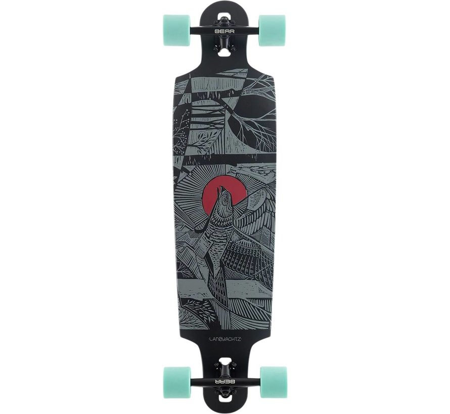 Landyachtz Drop Cat 38  Longboard Seeker Black