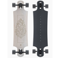 Landyachtz Drop Through Hammer Longboard 37 Pinecone white with Bear trucks