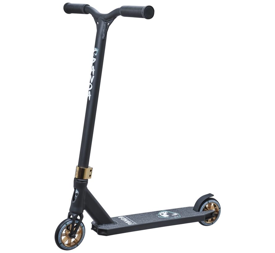 Panda Optimus Stunt Scooter Schwarz Gold Chrom