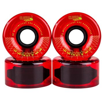 Clouds Ride Clouds Urethane Roller Skate Wheels Red