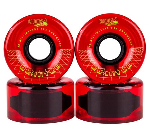 Clouds Ride  Clouds Urethane Roller Skate Wheels Red