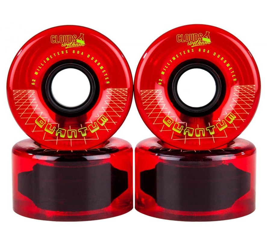 Clouds Urethane Roller Skate Wheels Red