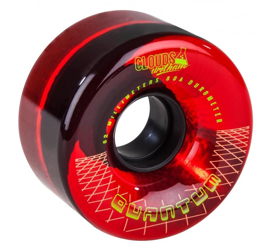 Clouds Urethane Roller Skate Wheels Red