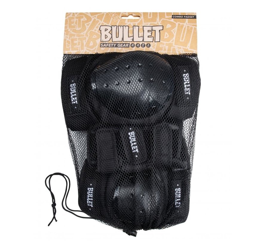 Bullet Lot de 3 protections de skate pour adulte