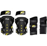 Fila Fila 3-piece protective set for kids Black Yellow