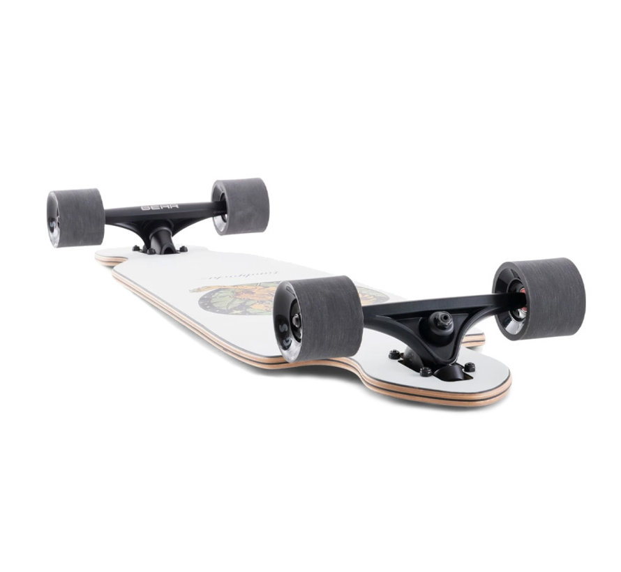 LandYachtz Battle Axe Paper Tiger 38 Drop Through Longboard