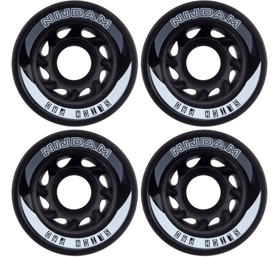 Nijdam Roller Skate Wheels Black (set of 4)