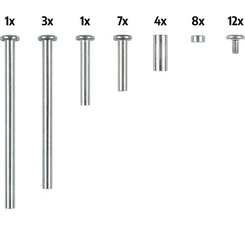 Nijdam Nijdam axle set for N22AA** 3-in-1 inline skates